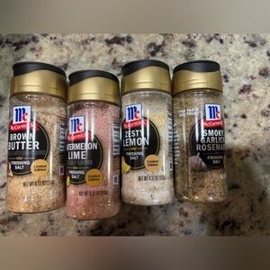 McCormick limited edition finishing salts set of 4